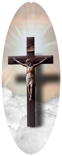 DNSA18-107-BZ Crucifix Clouds Bronze